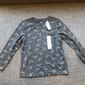 NWT GAP long sleeve shirt with dinosaurs